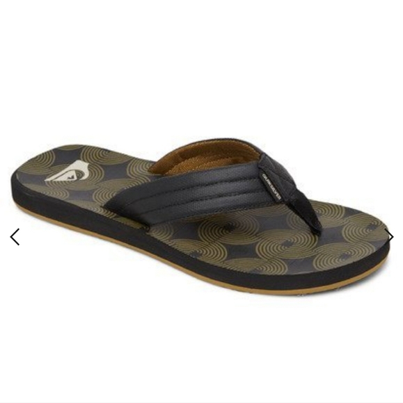 Quicksilver Carver Mens Sandals FlipFlops Size 11 New - Picture 1 of 6